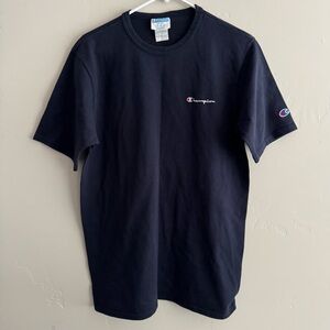 Men’s Champion Stitch Logo T Shirt - Large Navy Blue